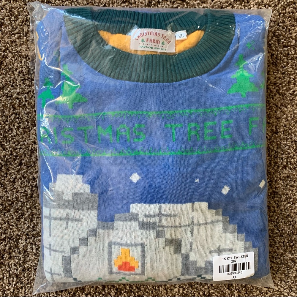 NEW Taylor Swift Christmas Tree Farm Sweater - Picture 6 of 9